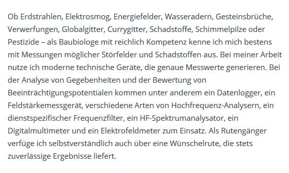 Energiefelder, Globalgitter für  Meine